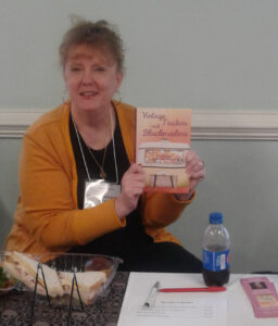 Mystery author Heather Weidner at the Hanover Book Expo